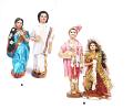 Handmade Rajasthani Fabric Couple Navarathri Doll 